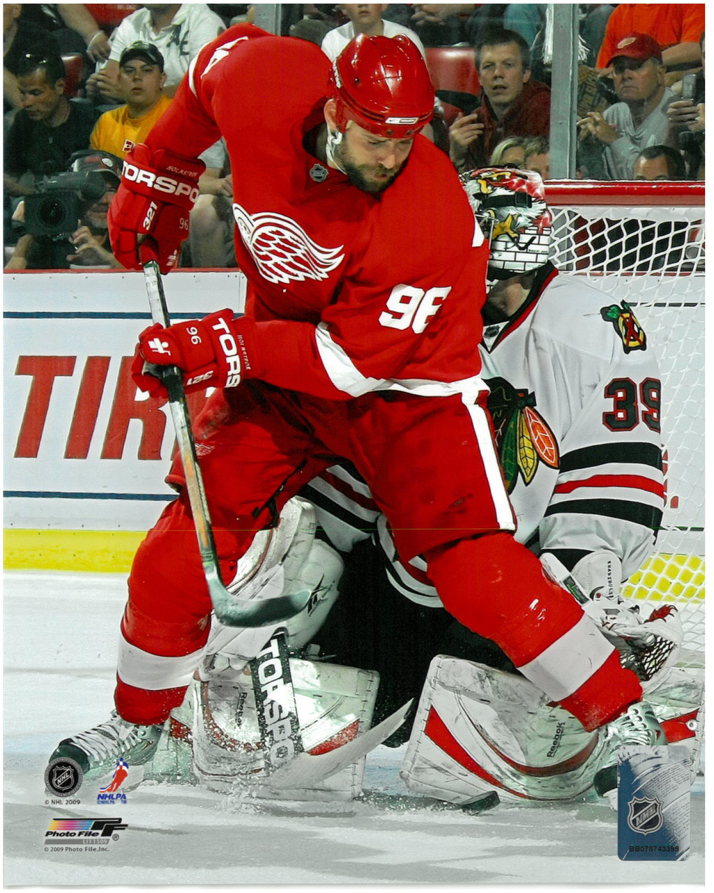 Tomas Holmstrom Detroit Red Wings PhotoFile 8x10 Photo #2 - Detroit City  Sports