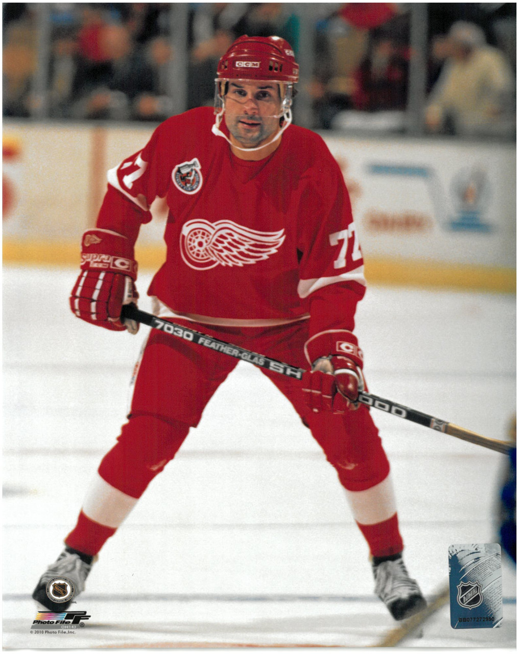 Brett Hull Autographed Detroit Red Wings 8x10 Photo #3 - 700th Goal