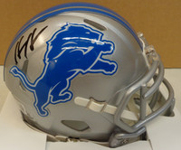 Hendon Hooker Autographed Detroit Lions Riddell Mini Speed Helmet