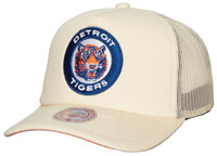Detroit Tigers Mitchell & Ness Evergreen Trucker Snapback Coop Hat