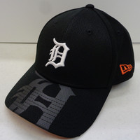 Detroit Tigers Men's New Era 39Thirty Top Visor Flex Hat