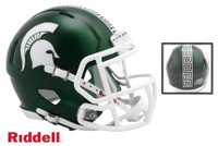 Michigan State Spartans Riddell Alternate Greek Key Mini Speed Helmet - Green