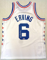 Julius Erving Autographed Mitchell & Ness All Star East 1985-86 Swingman Jersey