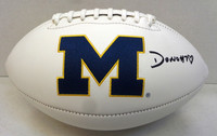 Donovan Edwards Autographed Michigan Wolverines White Panel Football