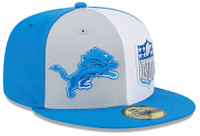Detroit Lions New Era Gray/Blue 2023 Sideline 59FIFTY Fitted Hat