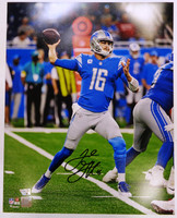 Jared Goff Autographed Detroit Lions 16x20 Photo #1 (Vertical)
