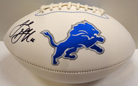 Jared Goff Autographed Detroit Lions Logo Football