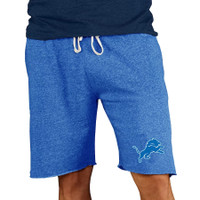 Detroit Lions Men's Concepts Sport Throwback Logo Mainstream Terry Shorts - Blue