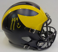 J.J. McCarthy Autographed University of Michigan Speed Full Size Replica Helmet