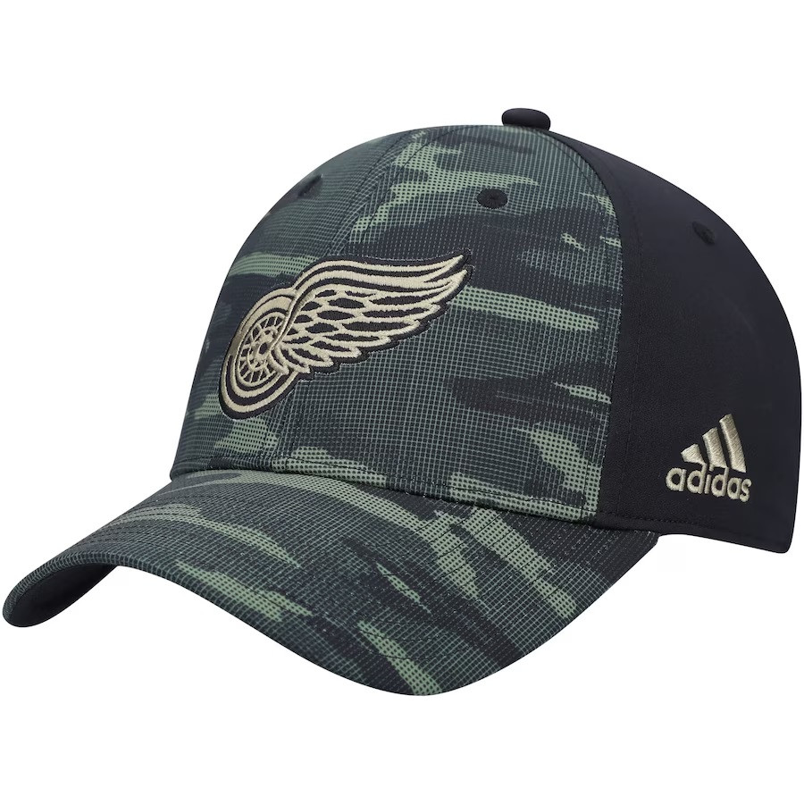 Detroit Red Wings CAMO Embroidered Flex-Strap Adjustable Cap