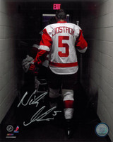 Nicklas Lidstrom Autographed 8x10 Photo #6 - Walking Off the Ice