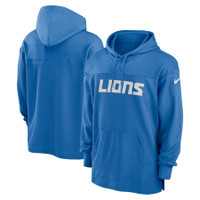 Detroit Lions Nike 2023 Sideline Lightweight Performance Hooded Top - Blue