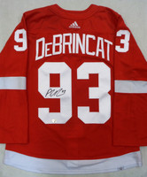 Alex DeBrincat Autographed Detroit Red Wings Adidas Jersey - Red