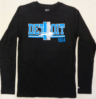 Detroit Lions Men's New Era Legacy Black Long Sleeve T-shirt