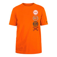Detroit Pistons Men's New Era 2023-24 City Edition Logo T-shirt - Orange