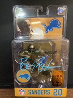 Barry Sanders Autographed Detroit Lions McFarlane Bronze