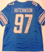 Aidan Hutchinson Autographed Detroit Lions Nike Vapor F.U.S.E. Limited Jersey