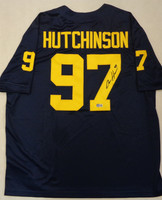 Aidan Hutchinson Autographed University of Michigan Jumpman Jersey