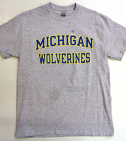 University of Michigan Men's "Michigan Wolverines" Grey T-Shirt