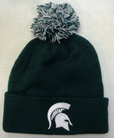 Michigan State University Zephyr Colorado Collection Cuffed Knit Hat with Pom