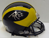 Ty Law Autographed University of Michigan Mini Helmet