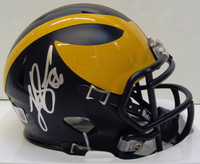Luke Schoonmaker Autographed University of Michigan Mini Speed Helmet