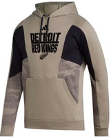 Detroit Red Wings Men's Adidas Olive 2023 Salute To Service Hoodie