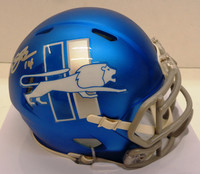 Amon-Ra St. Brown Autographed Detroit Lions Speed Alternate Mini Helmet