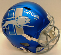Amon-Ra St. Brown Autographed Detroit Lions Full Size Replica Speed Alternate Helmet