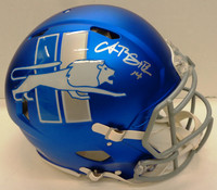 Amon-Ra St. Brown Autographed Detroit Lions Full Size Authentic Speed Alternate Helmet