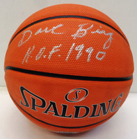 Dave Bing Autographed Basketball - Spalding I/O NeverFlatHex Ball Inscribed "HOF 1990"