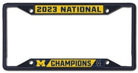 University of Michigan 2023 National Champions Wincraft Metal License Plate Frame