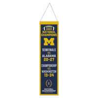 University of Michigan 2023 National Champions Wincraft 8x32" Wool Banner