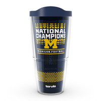 University of Michigan 2023 National Champions Plastic Tervis Tumbler