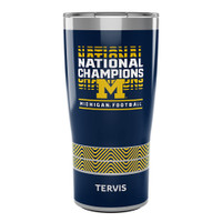 University of Michigan 2023 National Champions Metal Tervis Tumbler