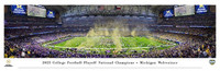 University of Michigan 2023 College Football Playoff National Championship Game Celebration Panoramic - Unframed