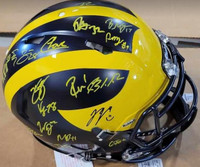Multi-Signed University of Michigan 2023 National Championship Full Size Replica Helmet