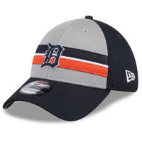 Detroit Tigers New Era Gray 2024 Batting Practice 39THIRTY Flex Hat