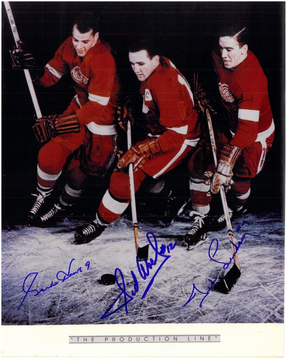 Sid Abel Autographed Detroit Red Wings 8x10 Photo #1 at 's