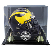 University of Michigan National Championship Mini Helmet Display Case