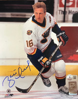 Brett Hull Autographed St. Louis Blues 8x10 Photo #1