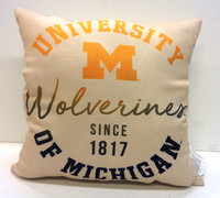 University of Michigan Pegasus Sports LLC 18"x18" Standard Decorative Pillow