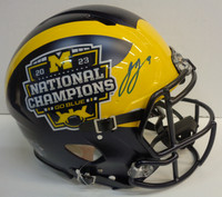 J.J. McCarthy Autographed 2023 National Champs University of Michigan Speed Full Size Authentic Helmet