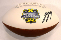 J.J. McCarthy Autographed Michigan National Champs Football