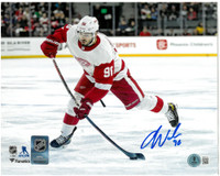 Jake Walman Autographed Detroit Red Wings 8x10 Photo - Horizontal Road