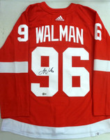 Jake Walman Autographed Detroit Red Wings Authentic Red Adidas Jersey