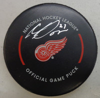 Michael Rasmussen Autographed Detroit Red Wings Game Puck