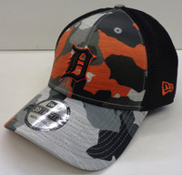 Detroit Tigers New Era 39Thirty Camo Mesh Flex Hat - Black