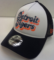 Detroit Tigers New Era 9Forty A-Frame Trucker Throwback Snapback