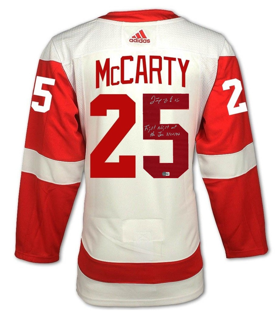 Darren McCarty Autographed Detroit Red Wings Authentic Adidas